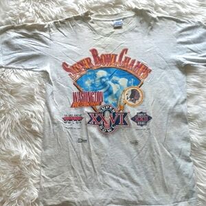 Vtg 1992 Salem Sportswear Washington Redskins Super Bowl Champions Shirt Size L
